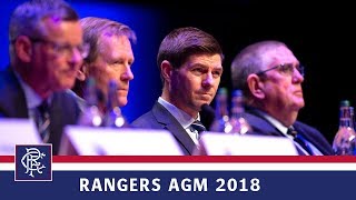 RANGERS AGM 2018 | Manager's Message