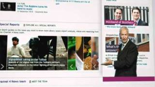 Jon Snow tours the Channel 4 News website