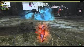 MHF-G　緊急黒デュラ　全破壊野良PT　[双剣練習］