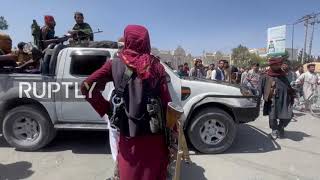 Afghanistan: Taliban ride through Kabul flaunting weapons and equipment