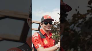 Rocking the green carpet arrival with Charles & Carlos #AustrianGP ???????? #ScuderiaFerrari