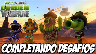 Plants vs Zombies Garden Warfare PS4 - Completando desafios Cacto flamenjante rumo ao LVL 10