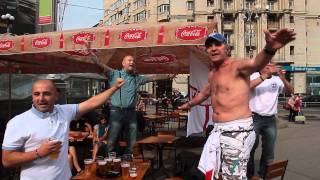 Ten German bombers by England fans in Kyiv
