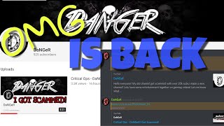 CRITICAL OPS - DaNGeR Is Back - new youtube channel || SUBSCRIBE