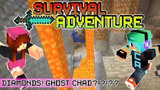 Survival Adventure EP4 with Chad Alan | Diamonds!! Ghost Chad?!?!!! | Minecraft Survival