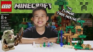 LEGO MINECRAFT - Set 21125 THE JUNGLE TREE HOUSE - Unboxing, Review, Time-Lapse Build