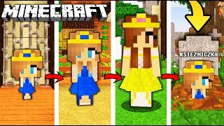 ŻYCIE KSIĘŻNICZKI W MINECRAFT || OD NARODZIN DO ŚMIERCI