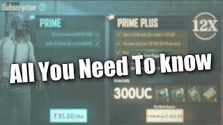 PUBG Mobile Prime & Prime Plus Subscriptions || Everything You Need To Know