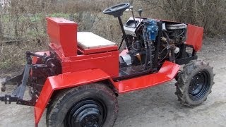 Самодельный полноприводный трактор. Прилуки