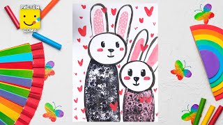 Как нарисовать рисунок ко Дню Святого Валентина/ Валентинка