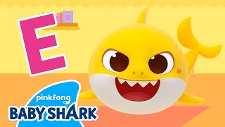 Baby Shark's ABC Song | Letter E - Elephant | Learn ABCs with Baby Shark 