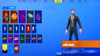 a nova skin JOHN WICK, mochila de GRAÇA no fortnite...