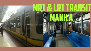 MRT & LRT TRANSIT SYSTEM || Manila Philippines || Guadalupe to  QUIAPO