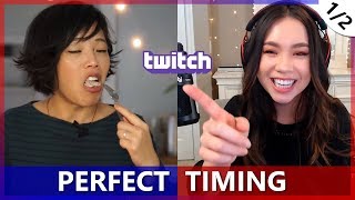Top 100 Perfect Timing on Twitch! ? (1/2)