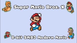 Super Mario Bros. X (SMBX): 8-bit SMB3 Mario GFX (Modern Colors)
