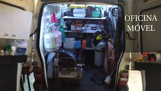 Oficina móvel para eletrotécnico e refrigerista