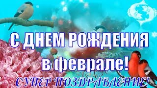 Красивые поздравления с ДНЕМ РОЖДЕНИЯ В ФЕВРАЛЕ Самое красивое видео поздравление