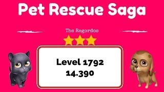 Pet Rescue Saga Level 1792 - No Boosters