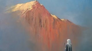 Мастер-Класс по живописи маслом. Горы и Мудрец. А Южаков