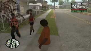 GTA San Andreas: Orange hoodie guy mockin FAT CJ