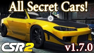 CSR2 1.7.0 - All Secret Cars - PinkSlip'd S15, Honda Civic, CX75, GTA Spano