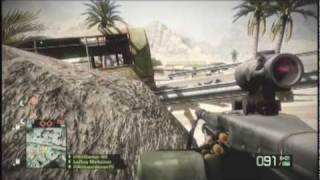 BFBC2 Rush Commentary Medic M60 Gameplay