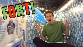 WRAPPING PAPER TOILET PAPER FORT!
