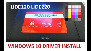 LiDE110 LiDE220   Windows 10 Driver and Software Setup