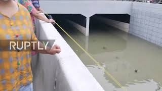 China: Zhengzhou counts cost as deadly flooding leaves at least 12 dead