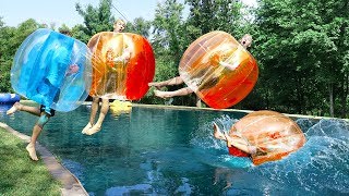 GIANT BUBBLE BALL CHALLENGE!!
