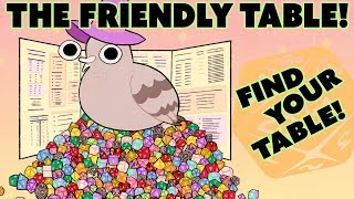 The Friendly Table - Finding Your Table! - D&D RPG for beginners