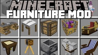 Minecraft OUTSIDE FURNITURE MOD / PLACE YOUR OWN FURNITURE AND WATCH IT MOVE!! Minecraft