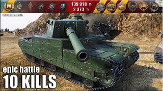Type 5 Heavy офигенный нагиб ? медаль Колобанова, 10 фрагов ? World of Tanks лучший бой на тт