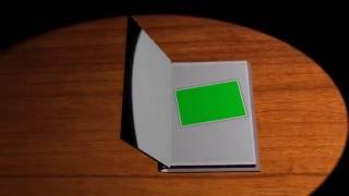 book opening effect green screen