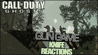 COD Ghosts - Gun Game Knifing Rage Reactions!