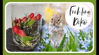 FRÜHLINGSDEKO im Glas mit Tulpen selber machen I DIY Deko Idee KatisweltTV I Frühlingsdekoration