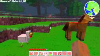 Let's Play Minecraft Beta Часть 15 Мини карта и лошади