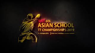 6th UTT Asian school table tennis championship logo