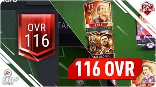 FIFA MOBILE INSANE 116 RATED TEAM! #FIFAMOBILE 116 OVERALL SQUAD BUILDER FT 118 LUIZ & MORE