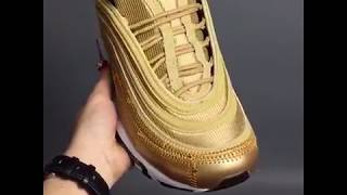 Nike Air Max 97 Metal Gold basketball shoes