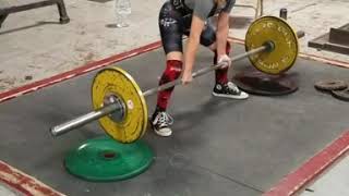 Kaydan 8yrs old deadlifting 118lbs @68lbs bw