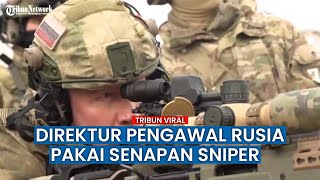 Direktur Pengawal Rusia Sambangi Pelatihan Prajurit Rusia di Krimea, Menembak dan Beri Penghargaan