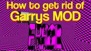 Easiest way to Fix Gmod error textures (purple checkers) 2019