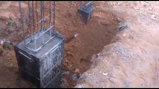 Video 2 (Enchimento das sapatas e das colunas)
