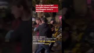 The Moment a BBC Journalist was DRAGGED Away in China