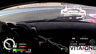 Andrea Barlesi Castellet circuit Paul-Ricard Onboard fight
