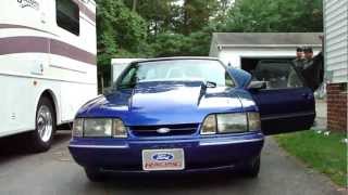 90 Mustang 5.0 347 Nitrous Insane 8.98@150 in 1/4 10.5 car fogger/plate
