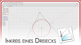 Inkreismittelpunkt und Inkreis eines Dreiecks | GeoGebra EasyGoing