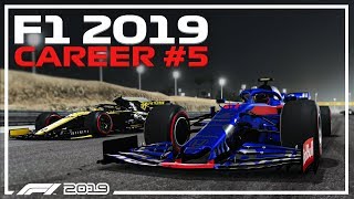 BIZAR MIDDENVELD GEVECHT! F1 2019 CAREER MODE BAHRAIN #5 (F1 2019 Career Mode Nederlands)