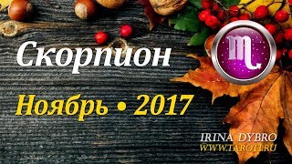 Скорпион, гороскоп Таро на Ноябрь 2017